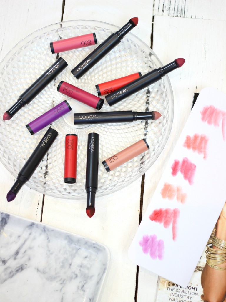 L'OREAL PARIS INFALLIBLE MATTE FX LIP COLOUR SWATCHES AND REVIEW